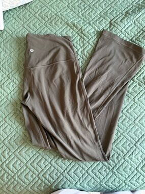 lululemon athletica Olive Green Flare Leggings
